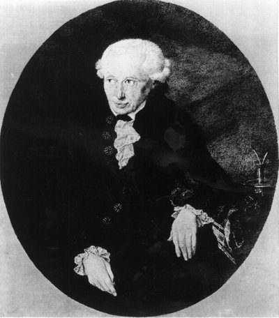 Portrait of Emmanuel Kant, published by F. Bruckmann, 1905 by Georg Dobler